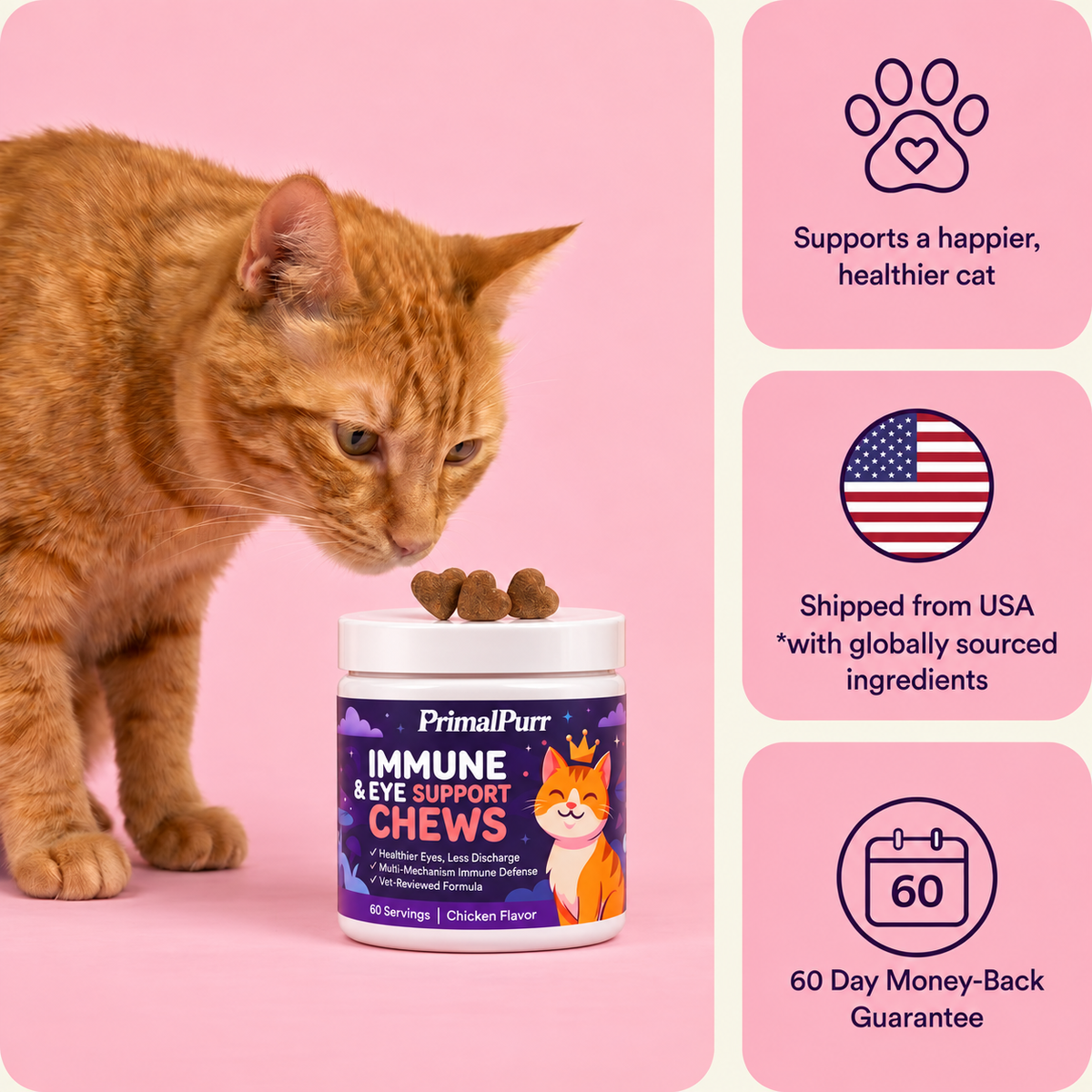 PrimalPurr™ Immune & Eye Support Chews