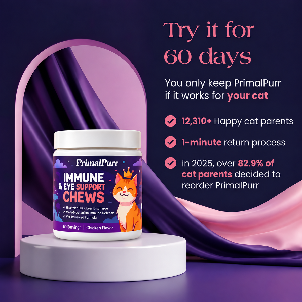 PrimalPurr™ Immune & Eye Support Chews
