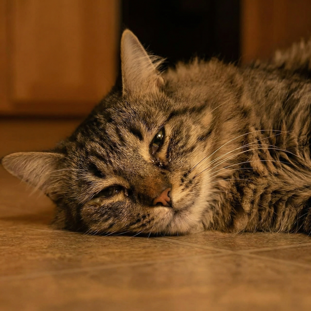 Run-down cat